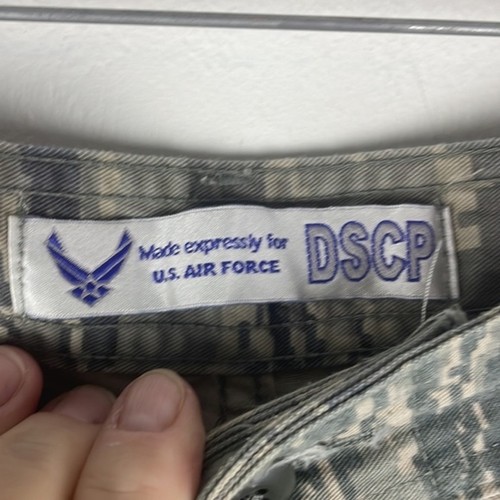 US Air Force Men’s Camo Button Up Cargo Pants Size 32 x 30 Authentic Uniform - Picture 8 of 8