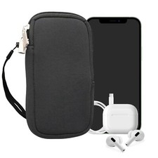 Neoprene Phone Pouch Size M - 5.5" - Universal Cell Sleeve Mobile Bag with Zi...