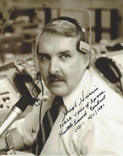 HUGH HARRIS - VOICE OF NASA SHUTTLE LAUNCH CONTROL - SIGNED 8x10 PHOTO C w/COA