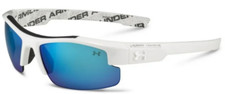 Under Armour Kids' Nitro L Sunglasses shiny white / blue mir UA 8600048-6000