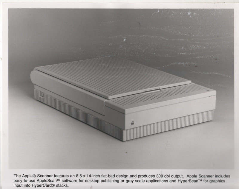 ITHistory (1980s) APPLE PHOTO "Scanner" (Caption) OF MB