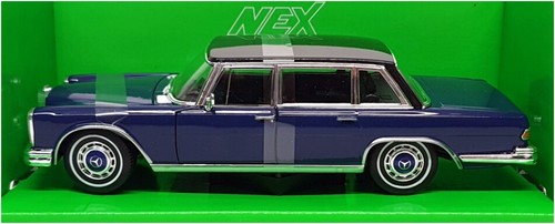 Welly NEX 1/24 Scale 24121W - 1963 Mercedes Benz 600 - Blue/Black - Picture 3 of 5