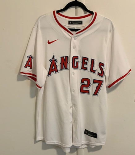 Los Angeles Angels #27 Mike Trout White Stitched Baseball Jersey Size S-2XL NWT