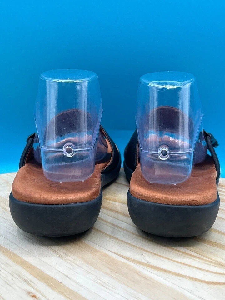 Gentle Souls Slide Sandal Women's Sz 8.5M Black Leather Slip On Comfort - Image 3 of 4