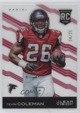 2015 Panini Clear Vision Rookie Variation Red 14/25 Tevin Coleman #116 0ty6