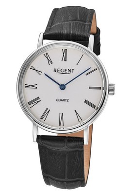 REGENT Damenuhr Quarz Gut Ablesbar Schwarz/Weiß F-1576