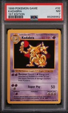 Pokemon Card Kadabra 32/102 1st Edition PSA 7 Game