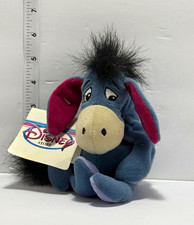 Vintage Disney Store Eeyore Plush 7  Winnie the Pooh Bean Bag Original Tag