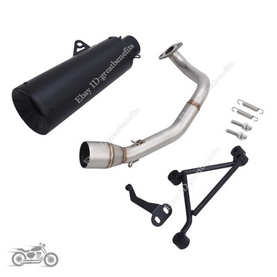 For Honda Navi 110 2017-2025 Full Exhaust System Header Pipe Slip Black Muffler