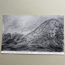 POSTCARD TITLED 'THE "STRAFED" ZEPPELIN 17THC. JUNE 1917