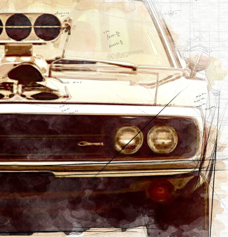 Cartel Dogde Charger 1970 1st Dom's Fast and the Furious coche arte de pared 24" x 16" Foto 2 de 2
