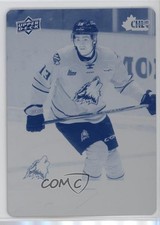2024-25 Upper Deck CHL Printing Plate Cyan 1/1 Benjamin Brunelle #231 14w0