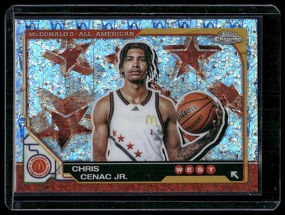 2025 Topps Chrome McDonald's #49 Chris Cenac Jr. McFlurry Refractor