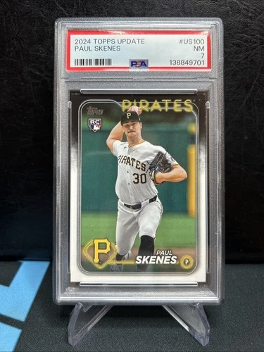 PAUL SKENES 2024 Topps Update Rookie RC Cy Young Winner #US100 PSA 7