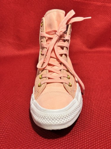 Converse Chuck Taylor High Top Coral Pink Palm Women's Size 10 Sneakers - Afbeelding 6 van 18