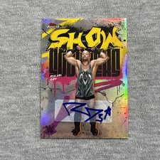 2025 Topps Finest WWE #SSS-RV Showstoppers Rob Van Dam Refractor Signed Auto