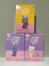 Sailor Moon Fluffy Puffy Luna Artemis Diana Figures 3-Pc Set New Sealed