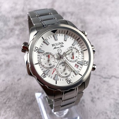 Bulova Marine Star 43mm White Dial Stainless Steel Quartz Bulova Marine Star 43mm White Dial Stainless Steel Quartz