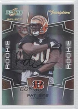 2008 Score Select Rookie Inscriptions Auto /500 Pat Sims #388 Rookie Auto RC