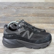 New Balance 990v6 Men Size 6 Wide 2E Black Made in USA Running Sneakers U990BB6