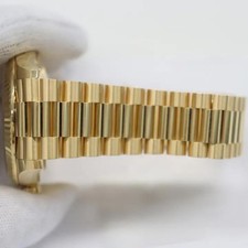 Rolex Day-Date 40mm 228238 President 18K Yellow Gold Champagne Stick Dial Watch 4