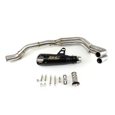 For Yamaha YZF R3 2015-2025 MT-03 Whole System Black Muffler Exhaust Header Pipe