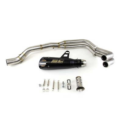 #ad For Yamaha YZF R3 2015 2025 MT 03 Whole System Black Muffler Exhaust Header Pipe $105.00