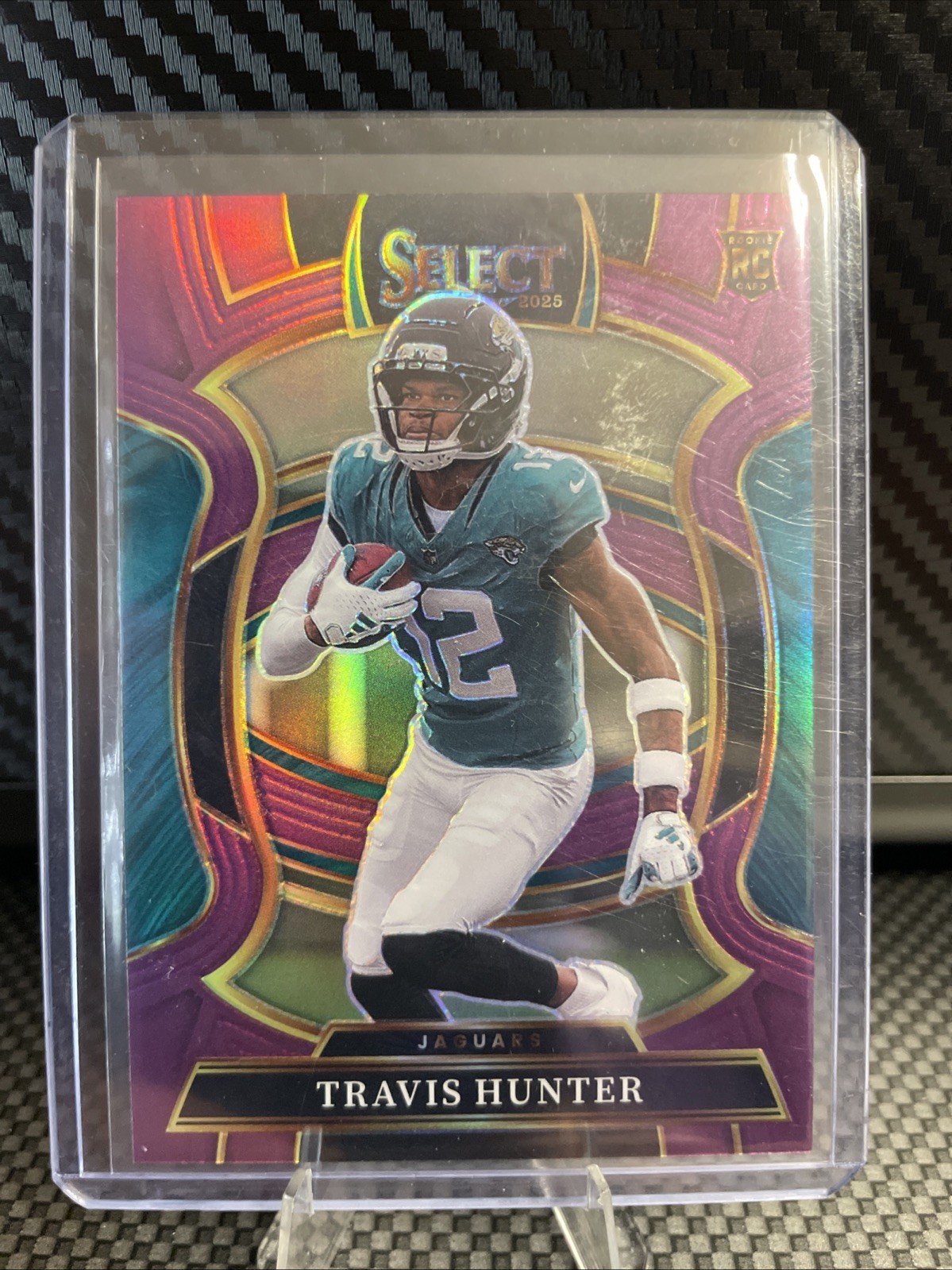 2025 Panini Select - Concourse Travis Hunter #28 Purple Prizm /75 (RC)