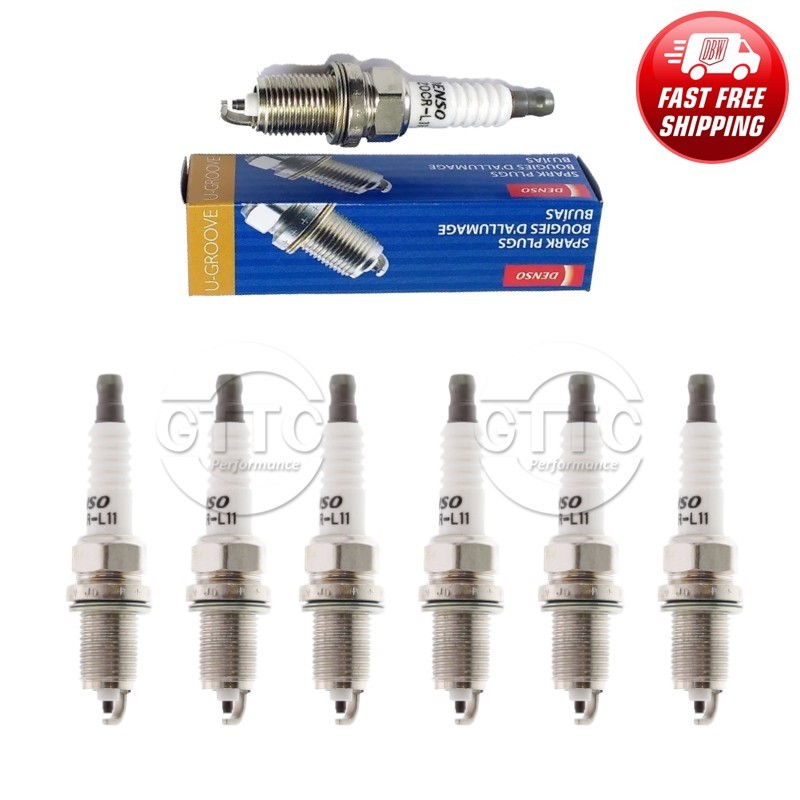 Genuine DENSO U-Groove Conventional Spark Plug 6PCS for Acura/ Honda/ Saturn