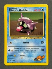 Misty's Shellder 89/132 Gym Heroes Series Common Basic Pokemon Card WOTC 2000 NM