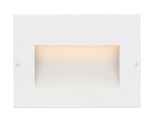 Taper LED Horizontal Step Light in Satin White
