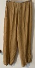Amanda Smith Pure Silk Pants Womens Wide Leg Tan Brown XL NWT — photo 3