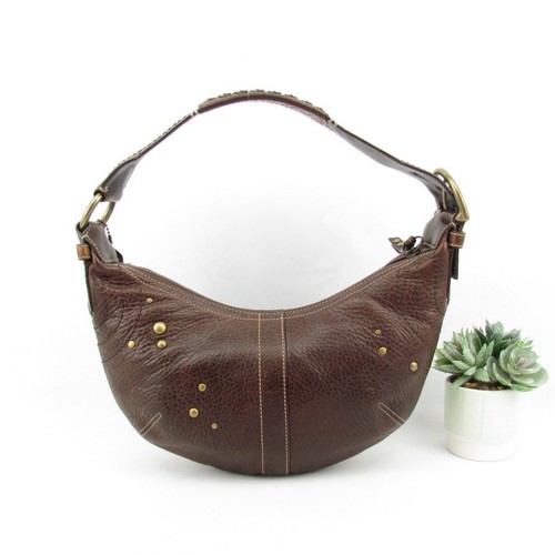 Bolso de mano Coach "Mia" de encaje de cuero marrón castaño - Imagen 3 de 8
