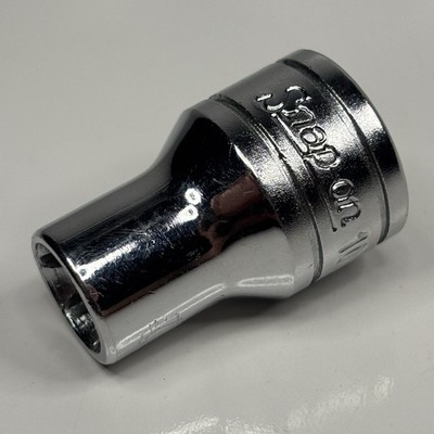 Snap On Tools FLE100 3/8 Drive Torx E10 Chrome Shallow Socket USA VTG 1987
