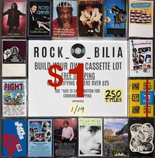 LOT ALL $1 BARGAIN BIN BUY $25 GET FREE SHIPPING MAKE YOUR CASSETTE TAPE ROCK
