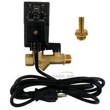 Air Compressor Electronic Auto Moisture Water Tank Drain Valve Timer Solenoid