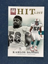 2012 Elite Hit List Gold #19 Karlos Dansby Dolphins /149