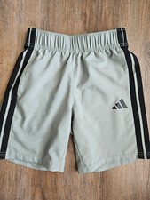 Boys Adidas Green Black Athletic shorts size small