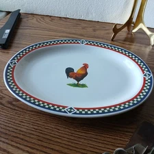 INTERNATIONAL CHINA COMPANY BOB TIMBERLAKE "ELLA'S ROOSTER" #106  14" PLATTER