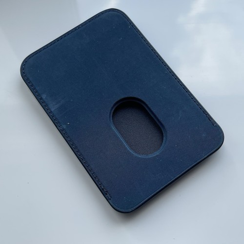 Oryginalny portfel Apple iPhone FineWoven Magsafe z Find My - PACIFIC BLUE - Zdjęcie 9 z 9