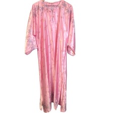 Oscar de la Renta Vintage Pink Label Light Pink Floral Kaftan Nightgown Sz M-L**