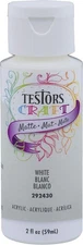 Testor Corp. Testors 2oz Acrylic Craft Paint - Matte White TES292430A Plastics