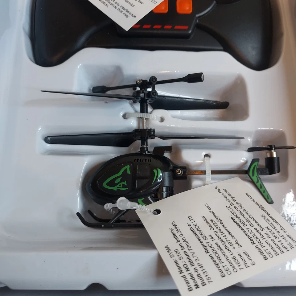 SYMA S100 Mini RC Helicopter with Gyro Stabilizer, Altitude Hold, 3.5 Channel... - Image 3 of 4