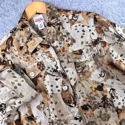 Ruby Rd. Favorites Petite 16P Multi Floral Abstract Button Up Blouse 3/4 Slv VTG