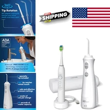 Cordless Electric Toothbrush and Water Flosser Combo for Complete Oral Care