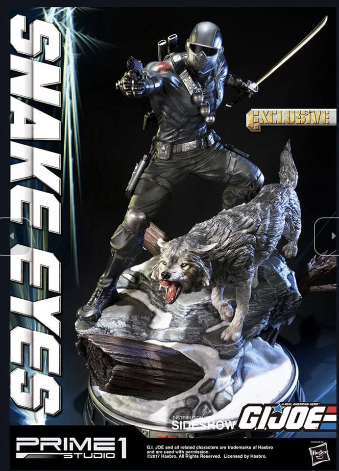 Snake Eyes G.I. JOE Prime 1 Studio Sideshow LE 350 Exclusive Alternate Portrait - Image 3 of 4