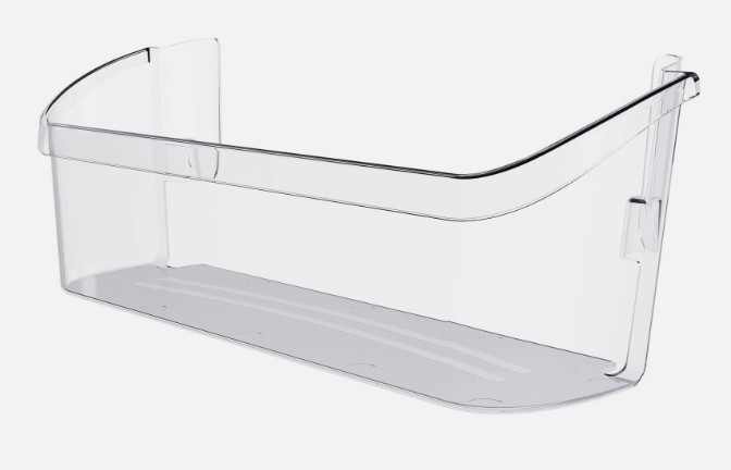 Frigidaire Refrigerator Lower Door Shelf Bin OEM Part 242126602 Clear - Thumbnail 1