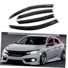 Rain Guards Side Window Visor Vent Outside Mount, 4PCS Fits for Honda 2016-2021