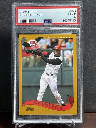 2002 Topps #550 Ken Griffey Jr Cincinnati Reds MLB Legend HOF PSA 9 MINT