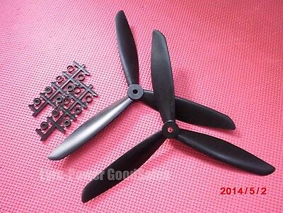 Color FC1045 10x4.5" 3 Blade Counter Rotating Propeller CW CCW for Multi Copter